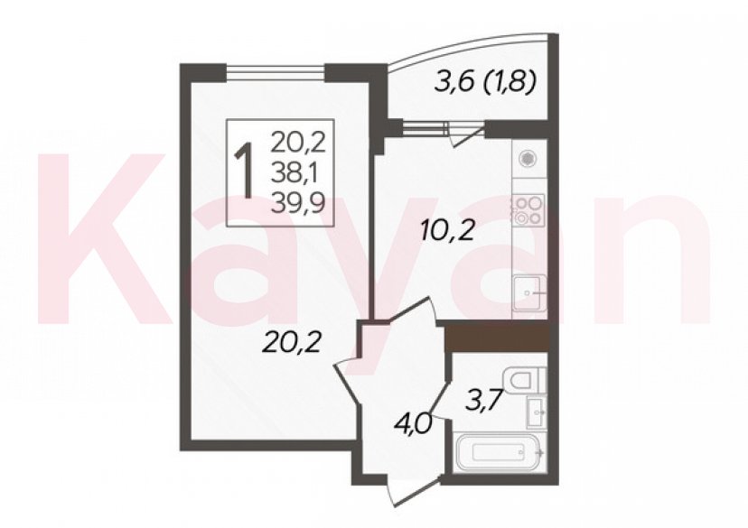 Продажа 1-комн. квартиры, 38 кв.м фото 11 Продажа 1-комн. квартиры, 38 кв.м фото 11