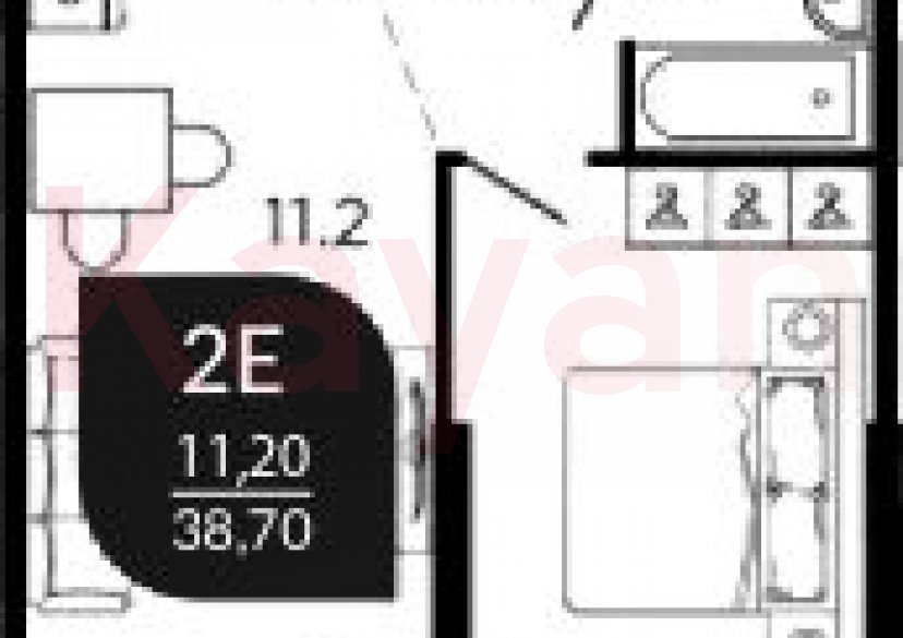 Продажа 2-комн. квартиры, 38.7 кв.м фото 0