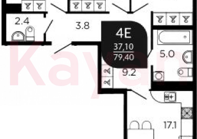 Продажа 4-комн. квартиры, 76.8 кв.м фото 0