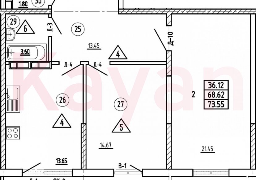 Продажа 2-комн. квартиры, 68.62 кв.м фото 0 Продажа 2-комн. квартиры, 68.62 кв.м фото 0