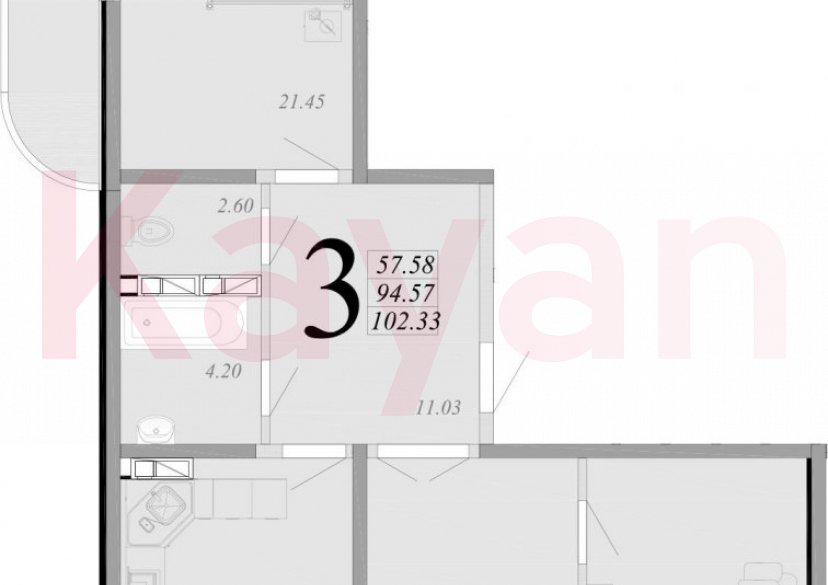 Продажа 4-комн. квартиры, 94.57 кв.м фото 0 Продажа 4-комн. квартиры, 94.57 кв.м фото 0