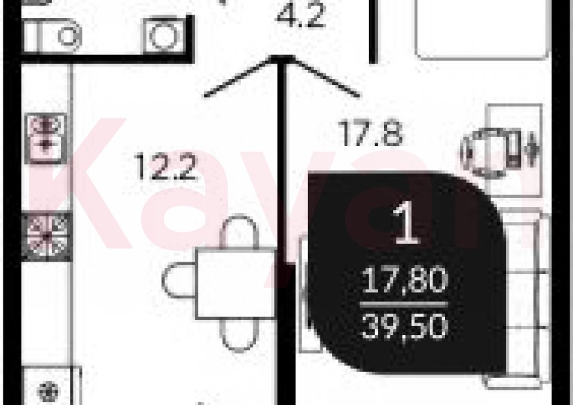 Продажа 1-комн. квартиры, 39.3 кв.м фото 0 Продажа 1-комн. квартиры, 39.3 кв.м фото 0