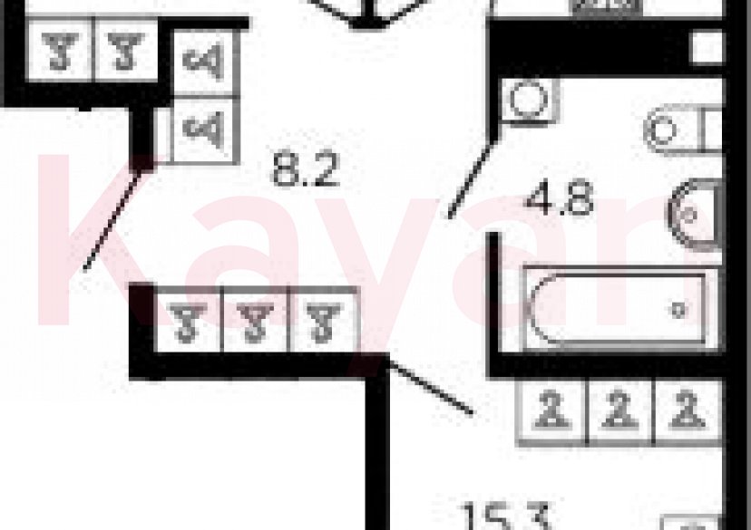 Продажа 2-комн. квартиры, 56.1 кв.м фото 0