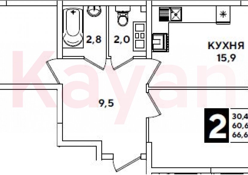 Продажа 3-комн. квартиры, 60.6 кв.м фото 0 Продажа 3-комн. квартиры, 60.6 кв.м фото 0