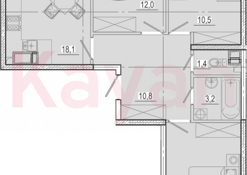 Продажа 4-комн. квартиры, 70.1 кв.м фото 0