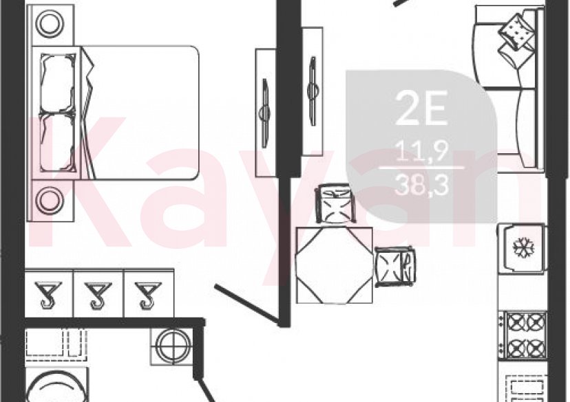 Продажа 2-комн. квартиры, 37.1 кв.м фото 0 Продажа 2-комн. квартиры, 37.1 кв.м фото 0