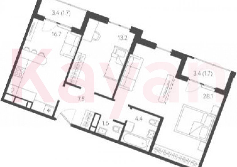 Продажа 3-комн. квартиры, 71.5 кв.м фото 0 Продажа 3-комн. квартиры, 71.5 кв.м фото 0