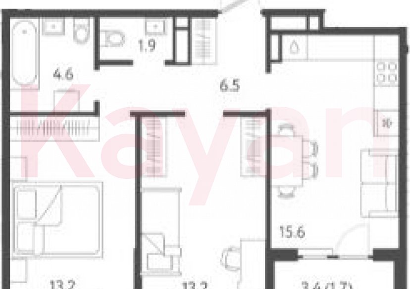 Продажа 3-комн. квартиры, 55 кв.м фото 0 Продажа 3-комн. квартиры, 55 кв.м фото 0