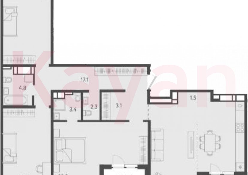 Продажа 4-комн. квартиры, 125.8 кв.м фото 0