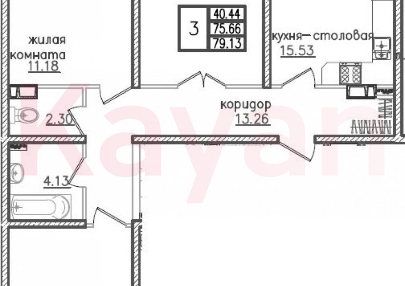 Продажа 4-комн. квартиры, 75.66 кв.м фото 0 Продажа 4-комн. квартиры, 75.66 кв.м фото 0