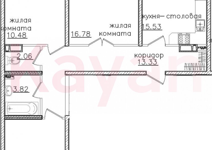 Продажа 4-комн. квартиры, 74.83 кв.м фото 0
