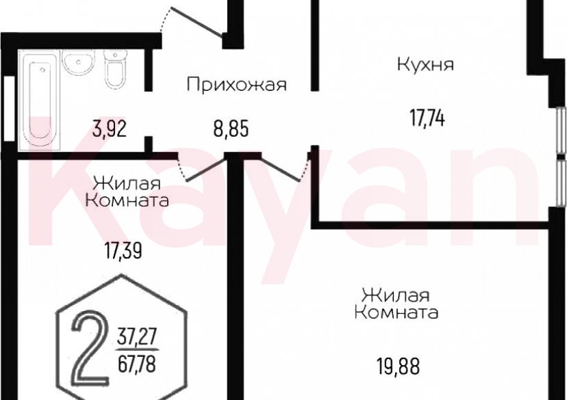 Продажа 3-комн. квартиры, 67.78 кв.м фото 0 Продажа 3-комн. квартиры, 67.78 кв.м фото 0