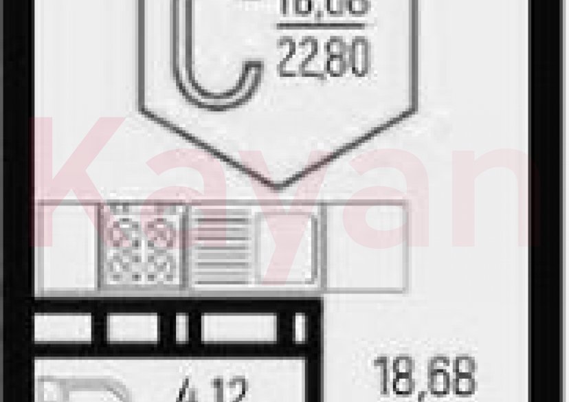 Продажа студии, 22.8 кв.м фото 0 Продажа студии, 22.8 кв.м фото 0