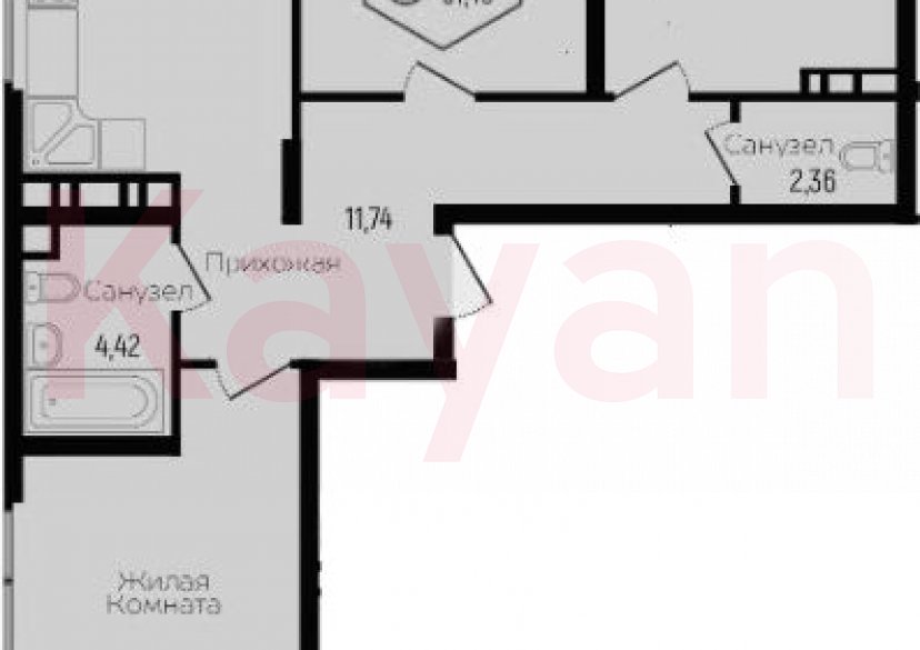 Продажа 4-комн. квартиры, 85.37 кв.м фото 0