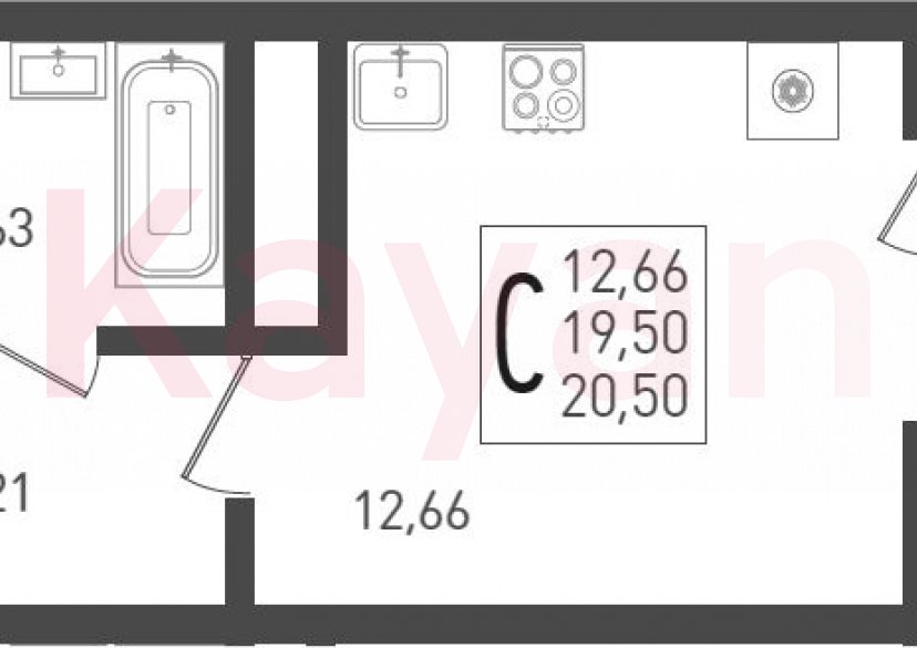 Продажа студии, 19.5 кв.м фото 0 Продажа студии, 19.5 кв.м фото 0