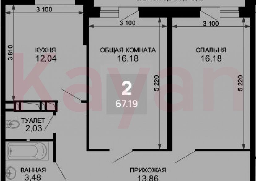 Продажа 2-комн. квартиры, 63.77 кв.м фото 0 Продажа 2-комн. квартиры, 63.77 кв.м фото 0