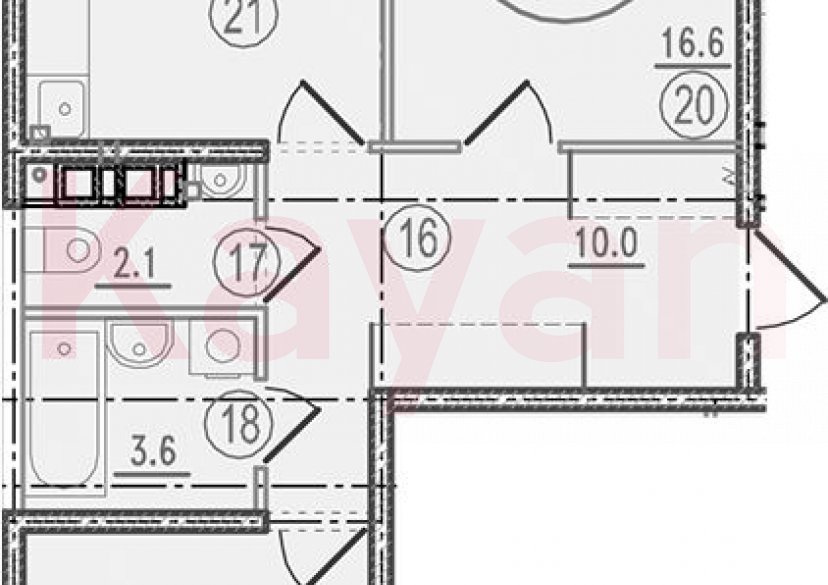 Продажа 2-комн. квартиры, 57.9 кв.м фото 0