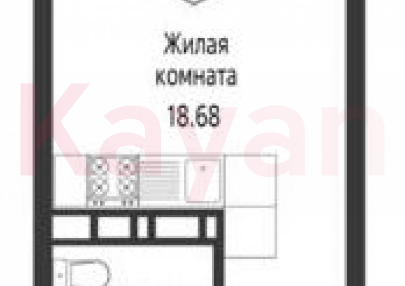Продажа студии, 22.8 кв.м фото 0