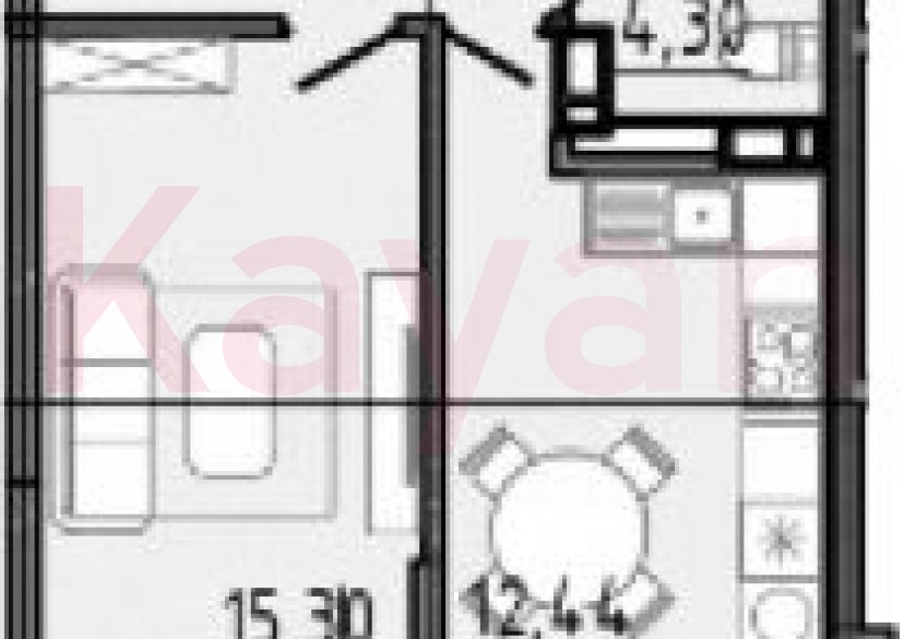 Продажа 1-комн. квартиры, 42.95 кв.м фото 0 Продажа 1-комн. квартиры, 42.95 кв.м фото 0