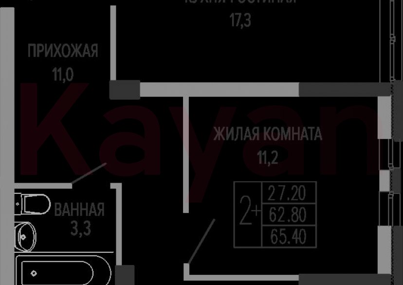 Продажа 3-комн. квартиры, 62.8 кв.м фото 0