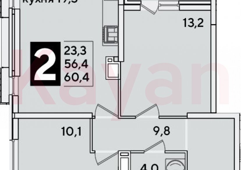 Продажа 3-комн. квартиры, 56.4 кв.м фото 0 Продажа 3-комн. квартиры, 56.4 кв.м фото 0