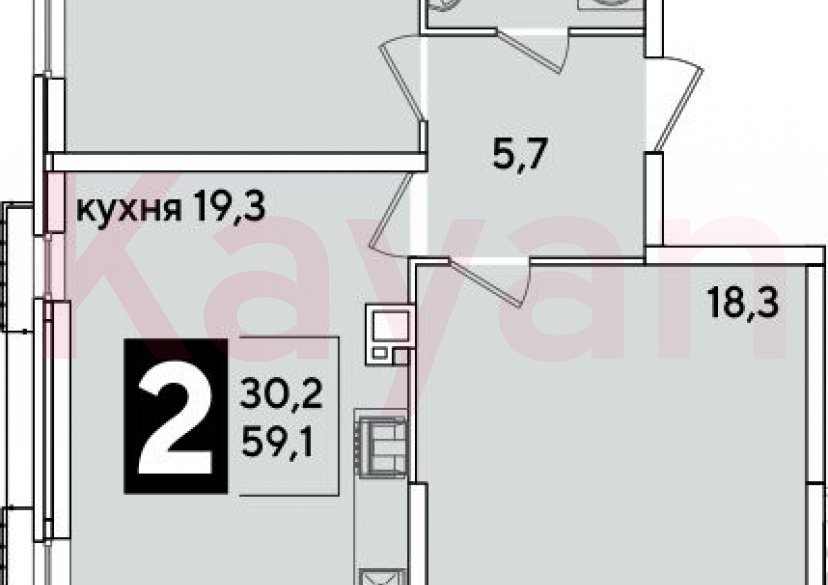 Продажа 3-комн. квартиры, 59.1 кв.м фото 0 Продажа 3-комн. квартиры, 59.1 кв.м фото 0