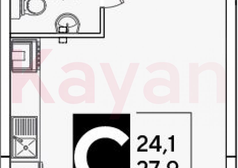 Продажа студии, 27.9 кв.м фото 0