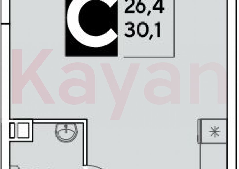 Продажа студии, 30.1 кв.м фото 0 Продажа студии, 30.1 кв.м фото 0