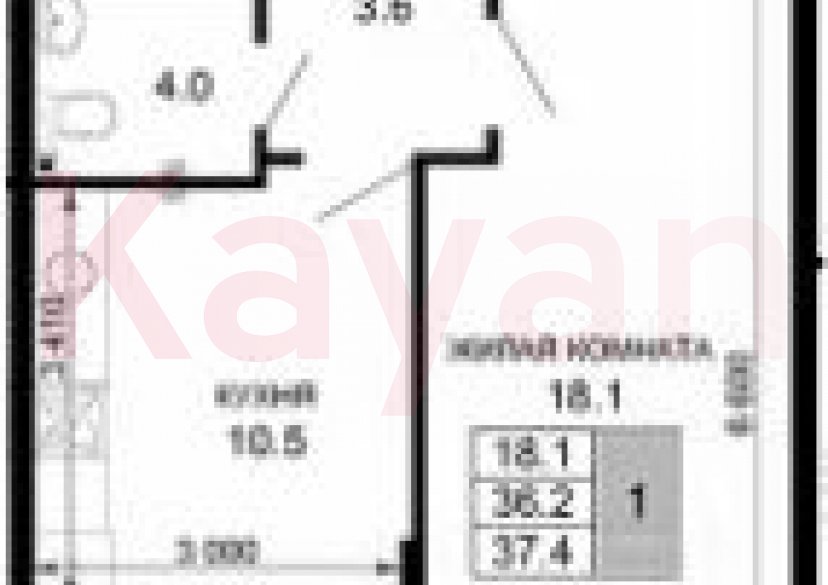 Продажа 1-комн. квартиры, 36.2 кв.м фото 0