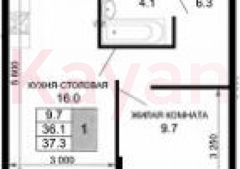 Продажа 1-комн. квартиры, 36.1 кв.м фото 0