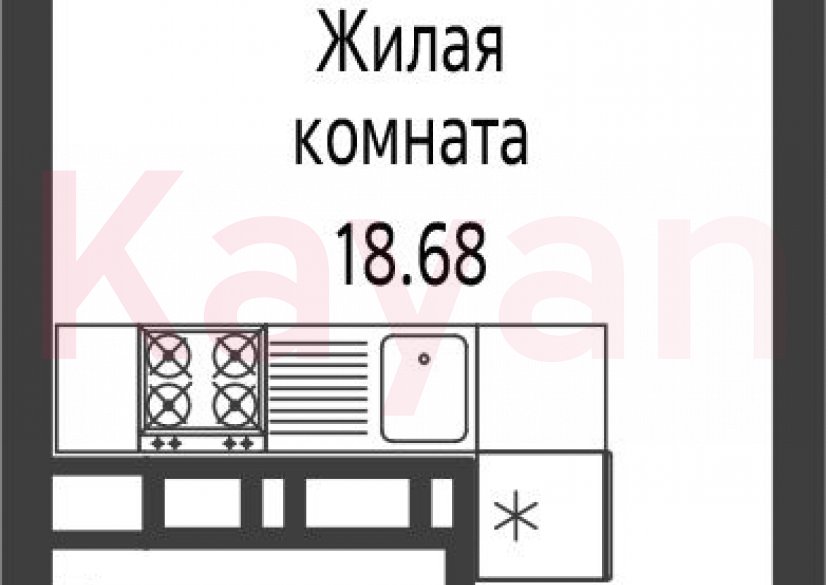 Продажа студии, 22.8 кв.м фото 0 Продажа студии, 22.8 кв.м фото 0