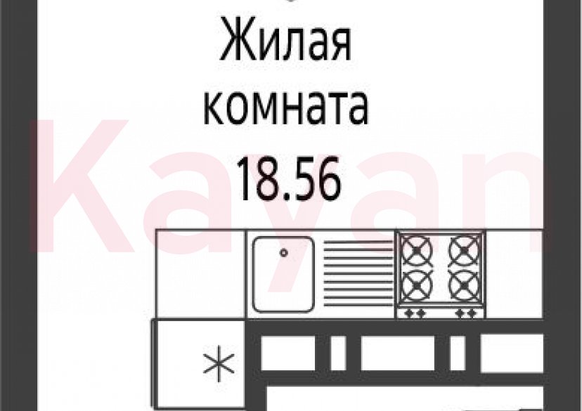 Продажа студии, 22.68 кв.м фото 0 Продажа студии, 22.68 кв.м фото 0