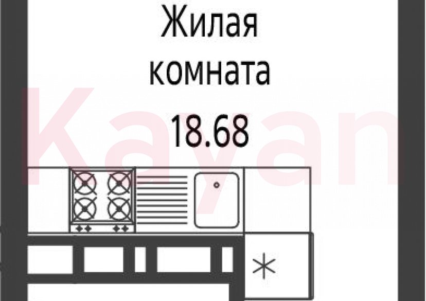 Продажа студии, 22.8 кв.м фото 0