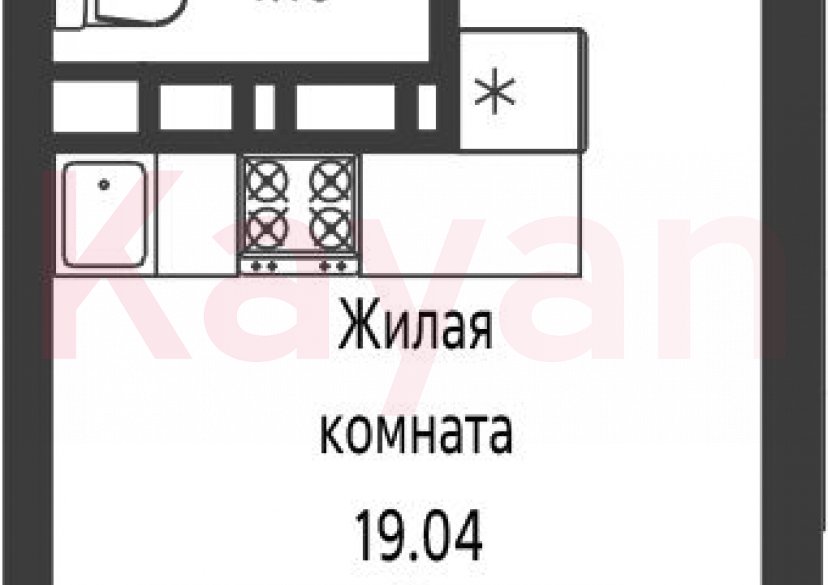 Продажа студии, 23.22 кв.м фото 0