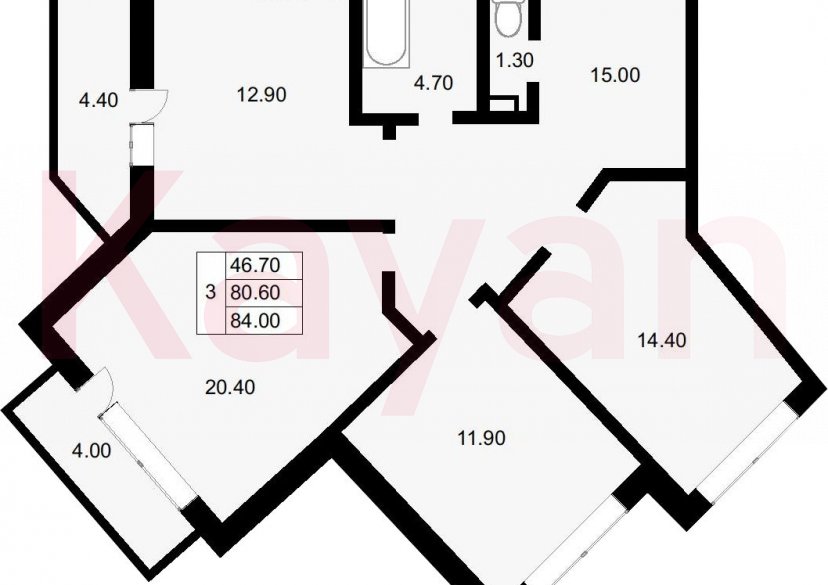 Продажа 3-комн. квартиры, 80.6 кв.м фото 0 Продажа 3-комн. квартиры, 80.6 кв.м фото 0