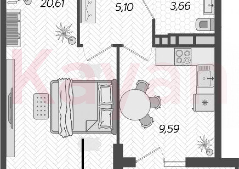 Продажа 1-комн. квартиры, 38.96 кв.м фото 0 Продажа 1-комн. квартиры, 38.96 кв.м фото 0