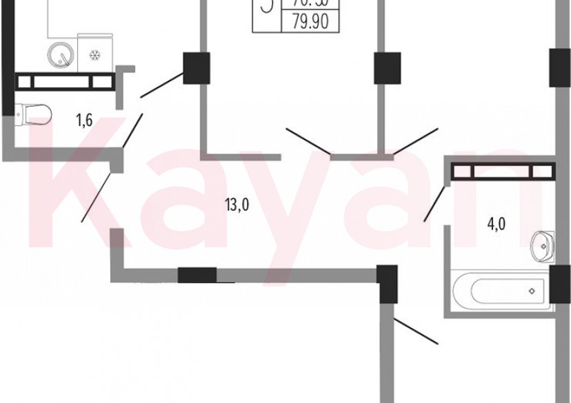 Продажа 3-комн. квартиры, 76.5 кв.м фото 0 Продажа 3-комн. квартиры, 76.5 кв.м фото 0