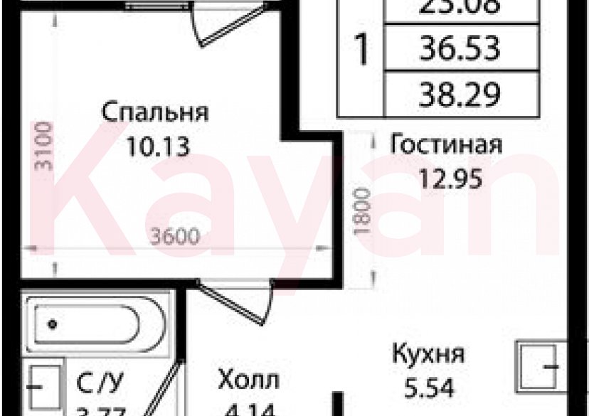 Продажа 2-комн. квартиры, 36.53 кв.м фото 0 Продажа 2-комн. квартиры, 36.53 кв.м фото 0