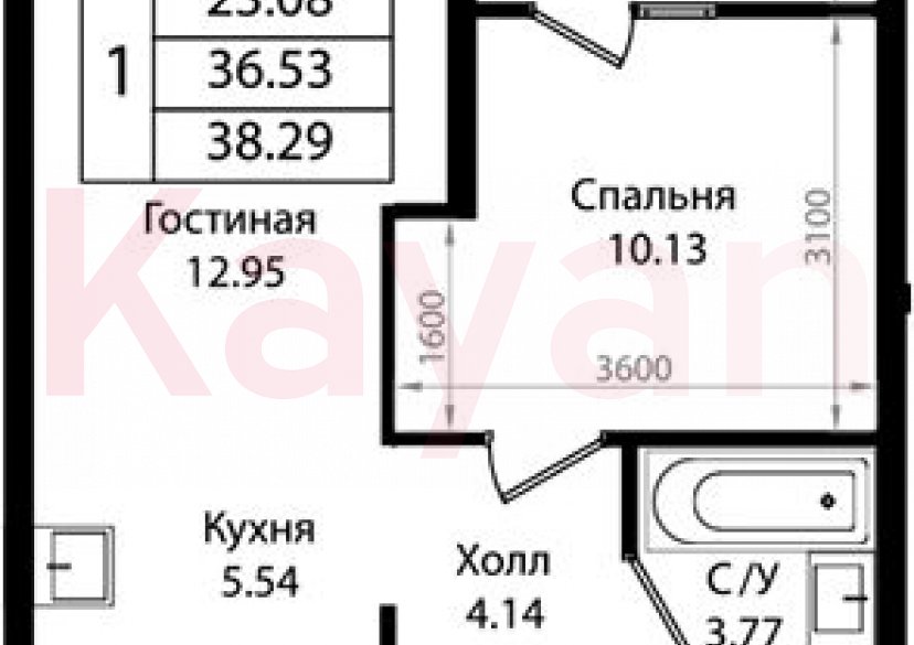 Продажа 2-комн. квартиры, 36.53 кв.м фото 0 Продажа 2-комн. квартиры, 36.53 кв.м фото 0