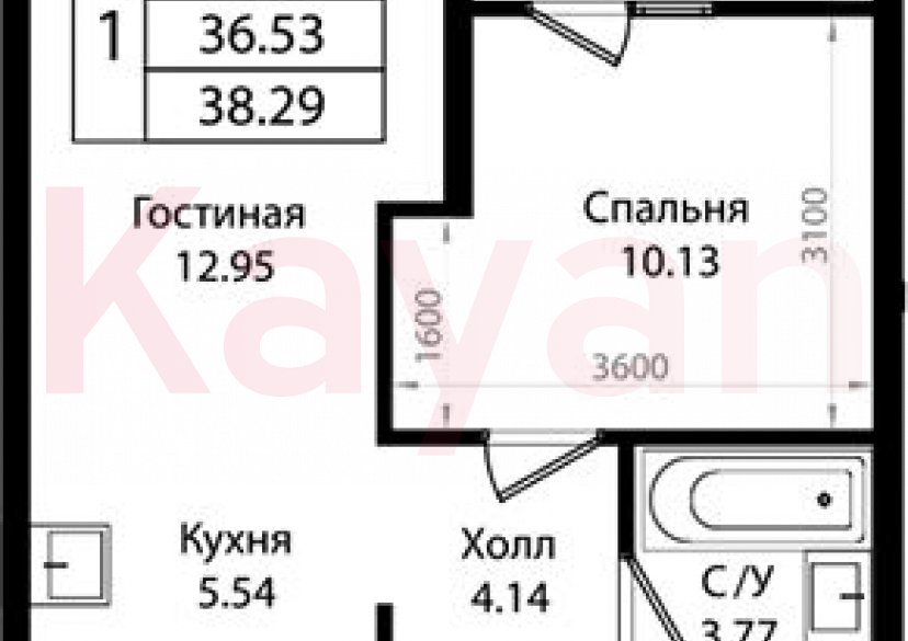 Продажа 2-комн. квартиры, 36.53 кв.м фото 0 Продажа 2-комн. квартиры, 36.53 кв.м фото 0