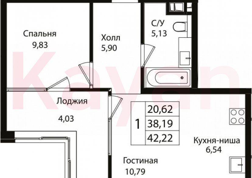Продажа 2-комн. квартиры, 38.19 кв.м фото 0 Продажа 2-комн. квартиры, 38.19 кв.м фото 0