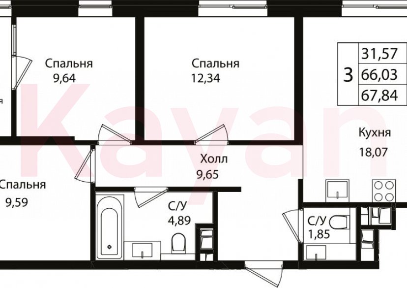 Продажа 4-комн. квартиры, 66.03 кв.м фото 0 Продажа 4-комн. квартиры, 66.03 кв.м фото 0