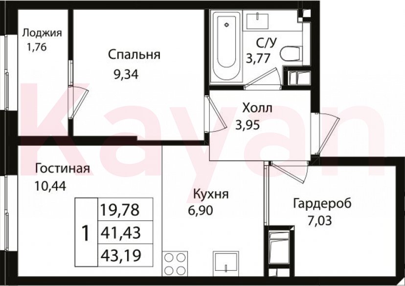 Продажа 2-комн. квартиры, 41.43 кв.м фото 0 Продажа 2-комн. квартиры, 41.43 кв.м фото 0