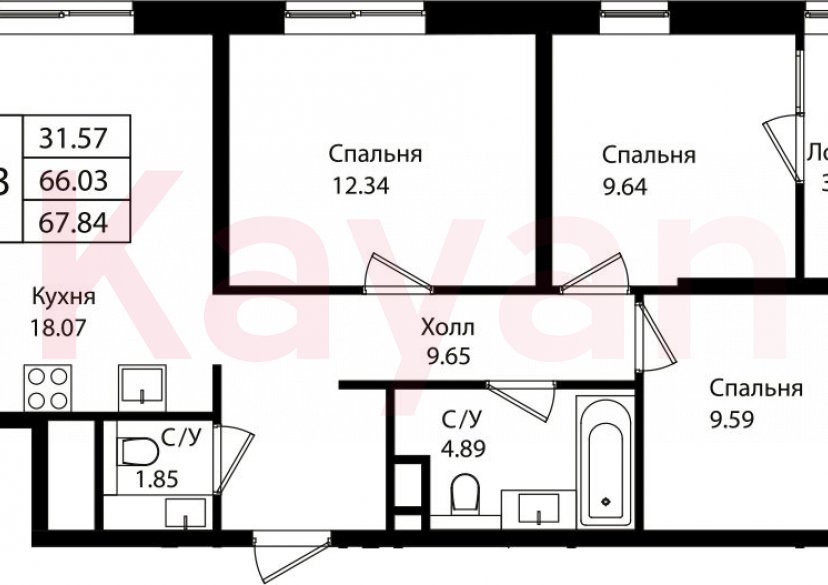 Продажа 4-комн. квартиры, 66.03 кв.м фото 0 Продажа 4-комн. квартиры, 66.03 кв.м фото 0