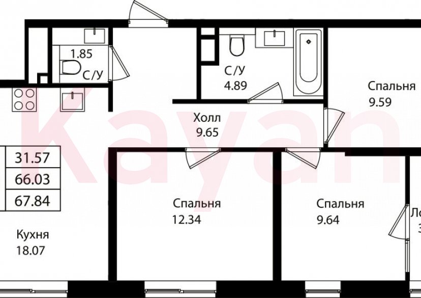Продажа 4-комн. квартиры, 66.03 кв.м фото 0 Продажа 4-комн. квартиры, 66.03 кв.м фото 0