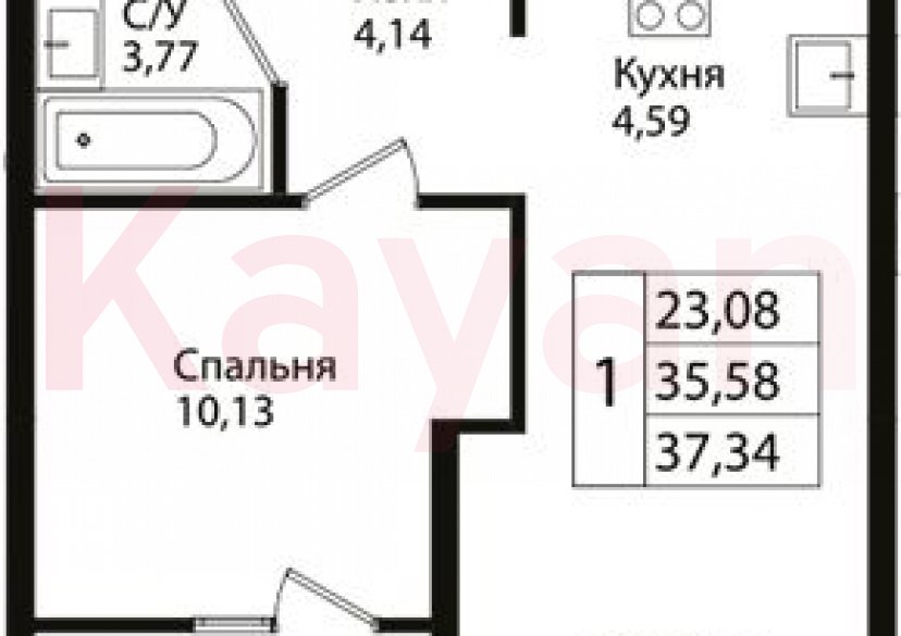 Продажа 2-комн. квартиры, 35.58 кв.м фото 0 Продажа 2-комн. квартиры, 35.58 кв.м фото 0