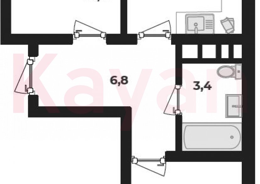 Продажа 2-комн. квартиры, 47.8 кв.м фото 0