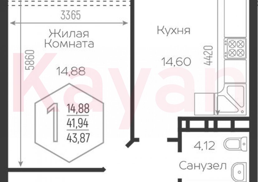 Продажа 1-комн. квартиры, 40.01 кв.м фото 0 Продажа 1-комн. квартиры, 40.01 кв.м фото 0