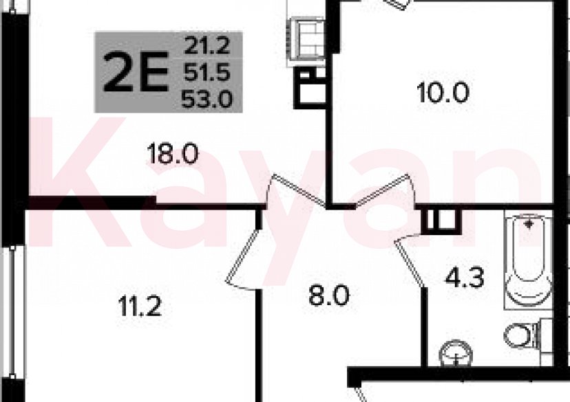 Продажа 3-комн. квартиры, 51.5 кв.м фото 0