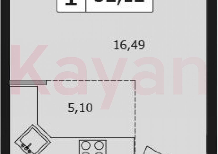 Продажа студии, 29.48 кв.м фото 0
